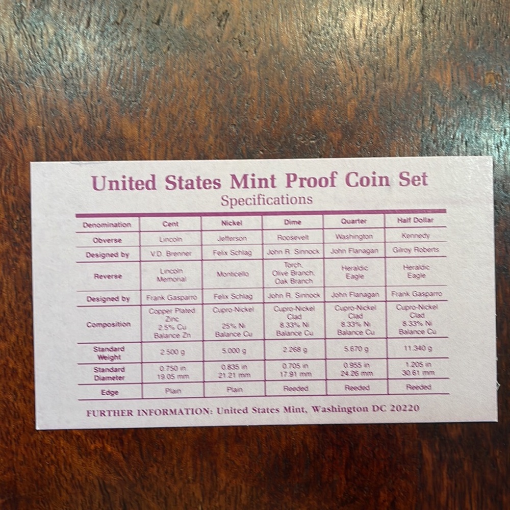 US Mint Proof Set 1990 - Picture 6 of 7